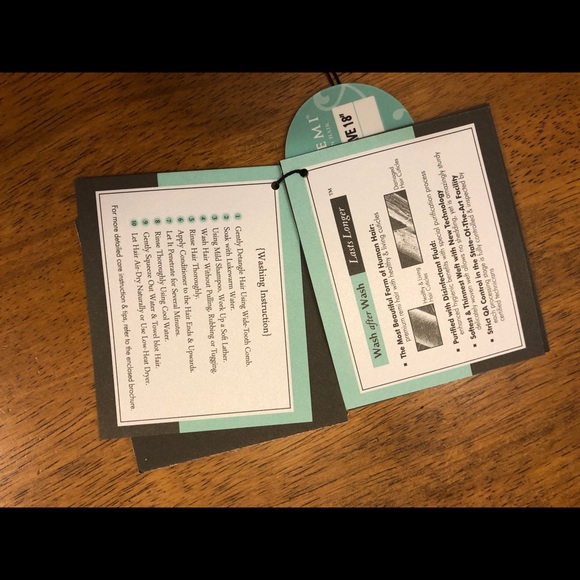 IndiRemi Premium Virgin Hair Extensions 18” Black - Picture 8 of 8